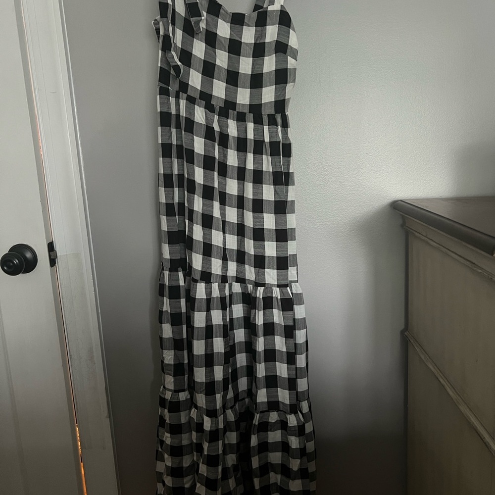 Black and White Checkered Dress